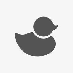 duck icon stock vector illustration flat design