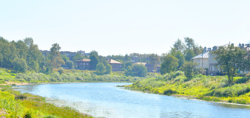 Fototapeta premium Vologda River, Russia.