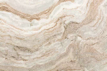 Fotobehang Beige quartzite stone texture close up. © Dmytro Synelnychenko