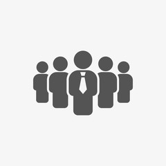people with the leader icon stock vector illustration flat design