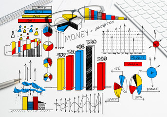 Naklejka premium Plan for profitable business