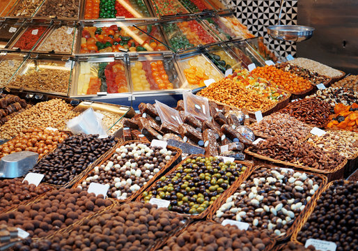 Sweets store at market place