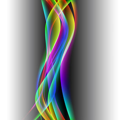 dinamyc flow, stylized  waves, vector