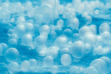 凍ったシャボン玉