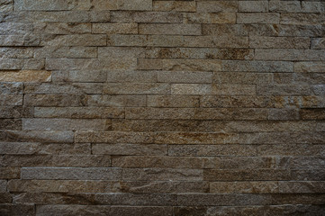 Rock stone brick tile wall aged
