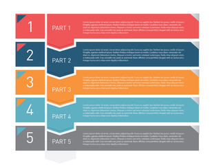 Fototapeta premium Infographic template for business presentations