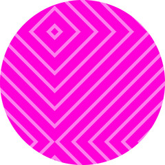 Obraz premium Diamond Lines Circle