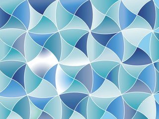 Abstract geometric wallpaper mosaic colors of the sea