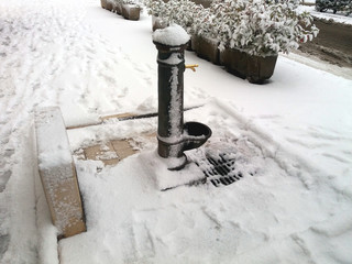 fontanelle sotto la neve