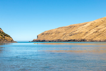 Sunny day at Flea Bay, Akaroa, New Zealand