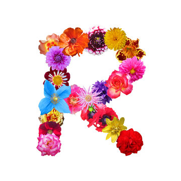 Flower Letter R