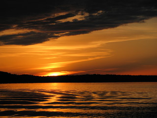 Sunset Northern Canada