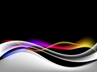 Fototapeta premium dinamyc flow, stylized waves, vector