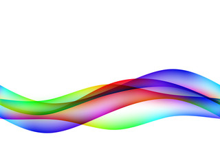 dinamyc flow, stylized  waves, vector