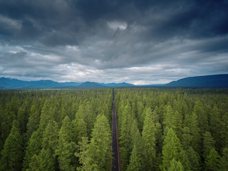 Lone Highway View | Arial Drone 