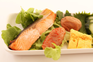 美味しい梅干しと明太子
