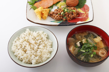おいしそうな和風朝食
