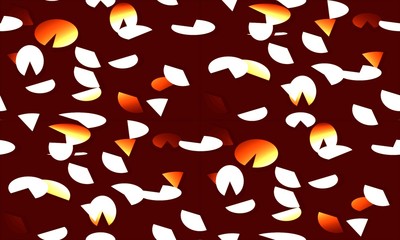 Abstract seamless background with beige and yellow and brown tablets and smiles of the whole and with brown shadow on brown background image