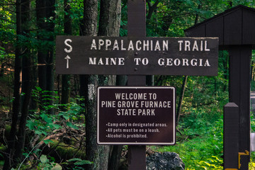 Appalachian Trail Sign-Pine Grove State Park