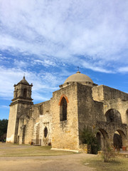 Fototapeta na wymiar Mission San José y San Miguel de Aguayo 