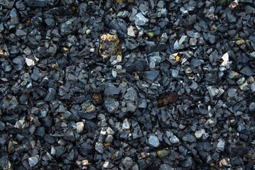 black asphalt texture. asphalt road. stone asphalt texture background black granite gravel