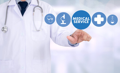 MEDICAL SERVICE  Healthcare  modern medical  Doctor concept ,