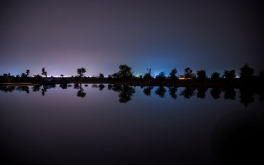 Lake at night