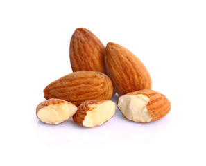 almond isolated on white background