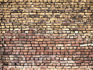 Naklejka premium Old brick wall, stone texture for background design