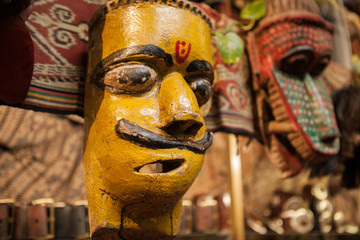 Authentic masks in a store
