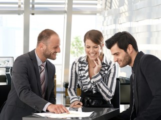 Business people working in team