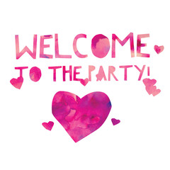 Welcome to the Party Poster Door Sign 