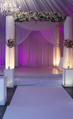 Jewish Hupa , wedding putdoor .