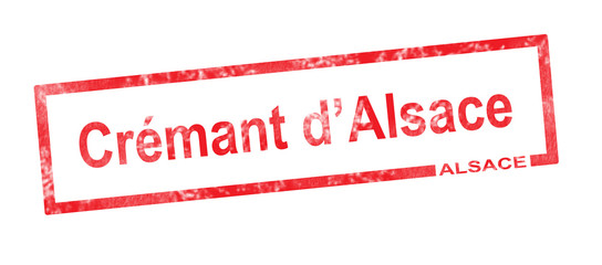 Alsace and Cremant Alsace vineyard appellation in a red rectangu