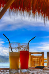 Natural juices, on the ocean.