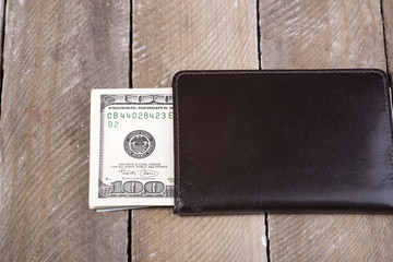 a wallet full of dollars