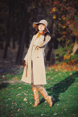 beautiful woman in coat