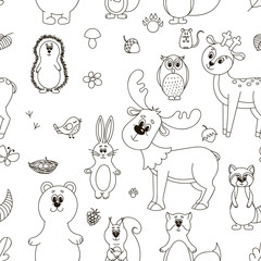 Set residents of the forest.