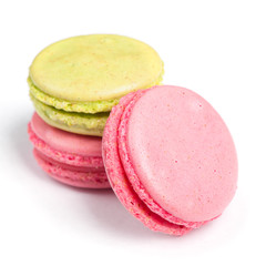 Tasty macaroons in two colors