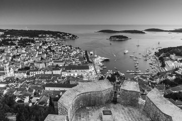 Obraz premium Nice City Hvar in Hvar Island in Croatia