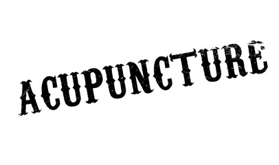Acupuncture rubber stamp. Grunge design with dust scratches. Effects can be easily removed for a clean, crisp look. Color is easily changed.