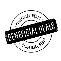 Beneficial Deals rubber stamp. Grunge design with dust scratches. Effects can be easily removed for a clean, crisp look. Color is easily changed.