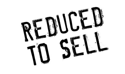 Reduced To Sell rubber stamp. Grunge design with dust scratches. Effects can be easily removed for a clean, crisp look. Color is easily changed.