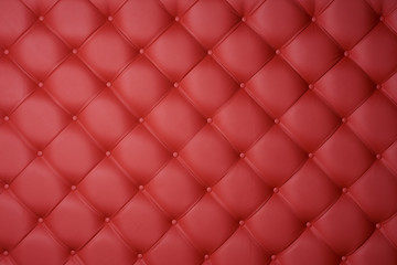 Red leather upholstery