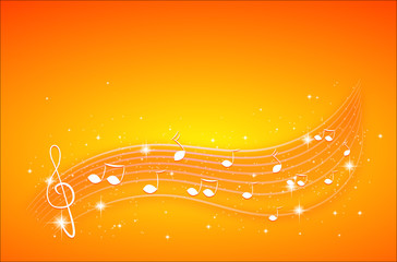 Fototapeta premium Music background with notes