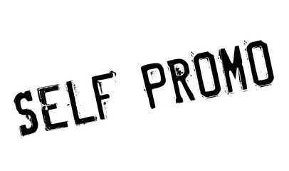Self Promo rubber stamp. Grunge design with dust scratches. Effects can be easily removed for a clean, crisp look. Color is easily changed.