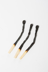 the matches on a white