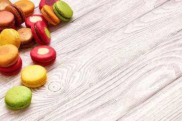 French delicious dessert macaroons