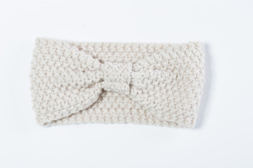 woolen bandage on his head