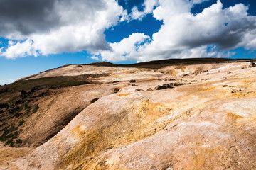 Leirhnjukur, geothermal area of Krafla, Iceland